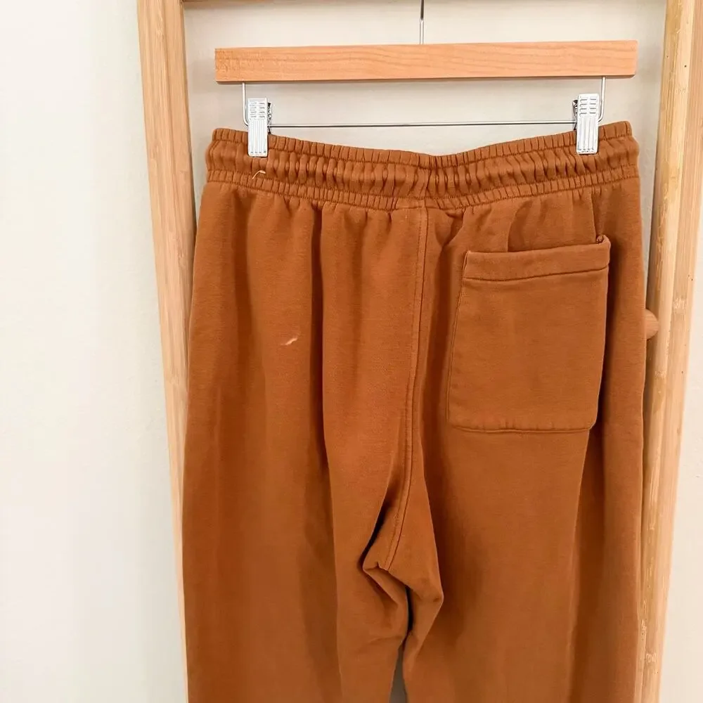 Nike Jordan Essentials Fleece Joggers Brown Relaxed Sweatpants Men’s Medium